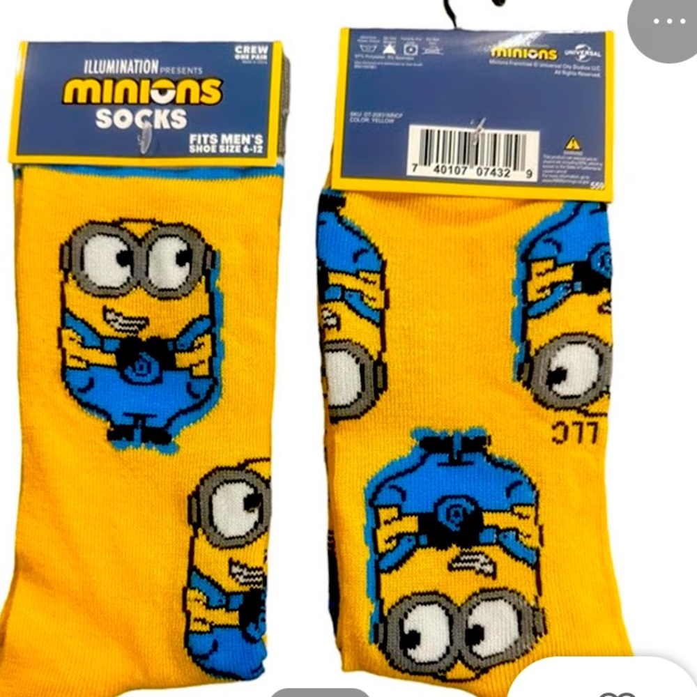 Minions Crew Socks 🧦